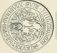 An illustration from Dated book-plates (Ex libris) with a treatise on their origin and development (1895)