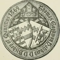 An illustration from Dated book-plates (Ex libris) with a treatise on their origin and development (1895)