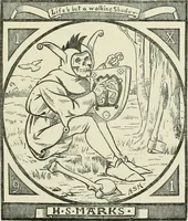 An illustration from Dated book-plates (Ex libris) with a treatise on their origin and development (1895)