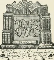 An illustration from Dated book-plates (Ex libris) with a treatise on their origin and development (1895)