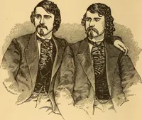 An illustration from The Davenport brothers (1869)