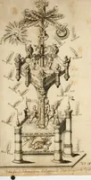 Picture 6 of 10 from David Beuthers Universal und Particularia : worin die Verwandelung geringer Metalle in Gold und Silber klahr und deutlich gelehret wird : nebst einem Anhange von unvergleichlich curieusen Alchymischen Kupffern, darin die Kunst von Anfang bis zum Ende vorgemahlet ist : und einer Vorrede von Beuthers Person und Schrifften Dr. Joh. Christoph Sprögels .. (1718), leaf 31