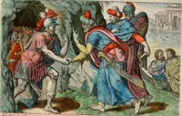Picture 15 of 44 from David, hoc est virtutis exercitatissimae probatum Deo spectaculum, ex David pastoris, militis, regis, exulis, ac prophetae exemplis (1637), leaf 32