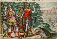 Picture 16 of 44 from David, hoc est virtutis exercitatissimae probatum Deo spectaculum, ex David pastoris, militis, regis, exulis, ac prophetae exemplis (1637), leaf 34