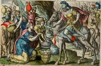 An illustration from David, hoc est virtutis exercitatissimae probatum Deo spectaculum, ex David pastoris, militis, regis, exulis, ac prophetae exemplis (1637)