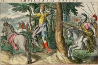 Picture 33 of 44 from David, hoc est virtutis exercitatissimae probatum Deo spectaculum, ex David pastoris, militis, regis, exulis, ac prophetae exemplis (1637), leaf 68