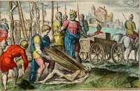 An illustration from David, hoc est virtutis exercitatissimae probatum Deo spectaculum, ex David pastoris, militis, regis, exulis, ac prophetae exemplis (1637)