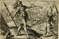Picture 7 of 50 from David, hoc est, Virtvtis exercitatissimae probatvm deo spectacvlvm : ex David pastoris militis regis exvlis ac prophetae exemplis (1575), leaf 24