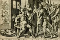 Picture 20 of 50 from David, hoc est, Virtvtis exercitatissimae probatvm deo spectacvlvm : ex David pastoris militis regis exvlis ac prophetae exemplis (1575), leaf 50