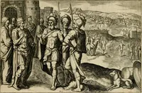 Picture 38 of 50 from David, hoc est, Virtvtis exercitatissimae probatvm deo spectacvlvm : ex David pastoris militis regis exvlis ac prophetae exemplis (1575), leaf 86