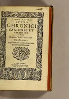 Picture 1 of 2 from Davidis Chytraei Sylva chronici Saxoniae et vicini orbis arctoi, ab anno Christi M.D.LXXX. vsq; ad M.D.X.C.I. : accessit enim huic editioni, integri anni, proximè elapsi, chronicon (1591), leaf 9