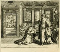 Picture 38 of 41 from David, virtvtis exercitatissimae probatum Deo spectaculum : ex Dauidis pastoris, militis, ducis, exsulis ac prophetae exemplis (1597), leaf 141