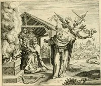 Picture 39 of 41 from David, virtvtis exercitatissimae probatum Deo spectaculum : ex Dauidis pastoris, militis, ducis, exsulis ac prophetae exemplis (1597), leaf 144