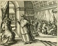 Picture 40 of 41 from David, virtvtis exercitatissimae probatum Deo spectaculum : ex Dauidis pastoris, militis, ducis, exsulis ac prophetae exemplis (1597), leaf 148