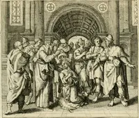Picture 3 of 41 from David, virtvtis exercitatissimae probatum Deo spectaculum : ex Dauidis pastoris, militis, ducis, exsulis ac prophetae exemplis (1597), leaf 18