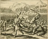 Picture 6 of 41 from David, virtvtis exercitatissimae probatum Deo spectaculum : ex Dauidis pastoris, militis, ducis, exsulis ac prophetae exemplis (1597), leaf 26