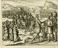 Picture 7 of 41 from David, virtvtis exercitatissimae probatum Deo spectaculum : ex Dauidis pastoris, militis, ducis, exsulis ac prophetae exemplis (1597), leaf 31