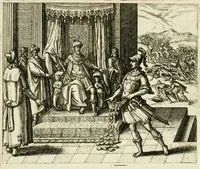 Picture 9 of 41 from David, virtvtis exercitatissimae probatum Deo spectaculum : ex Dauidis pastoris, militis, ducis, exsulis ac prophetae exemplis (1597), leaf 35