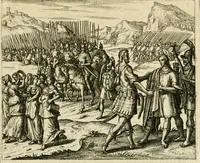 Picture 16 of 41 from David, virtvtis exercitatissimae probatum Deo spectaculum : ex Dauidis pastoris, militis, ducis, exsulis ac prophetae exemplis (1597), leaf 54