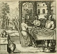 Picture 18 of 41 from David, virtvtis exercitatissimae probatum Deo spectaculum : ex Dauidis pastoris, militis, ducis, exsulis ac prophetae exemplis (1597), leaf 60