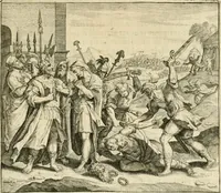 Picture 23 of 41 from David, virtvtis exercitatissimae probatum Deo spectaculum : ex Dauidis pastoris, militis, ducis, exsulis ac prophetae exemplis (1597), leaf 76