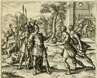 Picture 25 of 41 from David, virtvtis exercitatissimae probatum Deo spectaculum : ex Dauidis pastoris, militis, ducis, exsulis ac prophetae exemplis (1597), leaf 86
