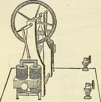 An illustration from Davis's manual of magnetism : including galvanism, magnetism, electro-magnetism, electro-dynamics, magneto-electricity, and thermo-electricity (1854)