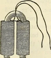 An illustration from Davis's manual of magnetism : including galvanism, magnetism, electro-magnetism, electro-dynamics, magneto-electricity, and thermo-electricity (1854)