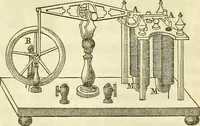 An illustration from Davis's manual of magnetism : including galvanism, magnetism, electro-magnetism, electro-dynamics, magneto-electricity, and thermo-electricity (1854)