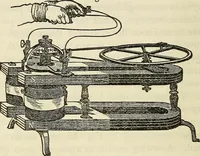 An illustration from Davis's manual of magnetism : including galvanism, magnetism, electro-magnetism, electro-dynamics, magneto-electricity, and thermo-electricity (1854)