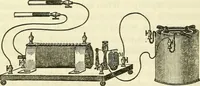 An illustration from Davis's manual of magnetism : including galvanism, magnetism, electro-magnetism, electro-dynamics, magneto-electricity, and thermo-electricity (1854)