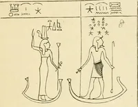 Picture 57 of 127 from The dawn of astronomy; a study of the temple-worship and mythology of the ancient Egyptians (1894), leaf 159