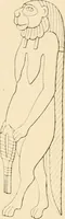 An illustration from The dawn of astronomy; a study of the temple-worship and mythology of the ancient Egyptians (1894)