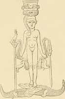 An illustration from The dawn of astronomy; a study of the temple-worship and mythology of the ancient Egyptians (1894)