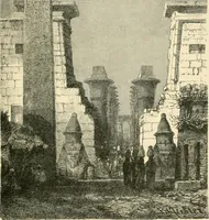 An illustration from The dawn of astronomy; a study of the temple-worship and mythology of the ancient Egyptians (1894)