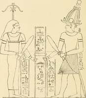 An illustration from The dawn of astronomy; a study of the temple-worship and mythology of the ancient Egyptians (1894)