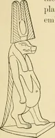 An illustration from The dawn of astronomy; a study of the temple-worship and mythology of the ancient Egyptians (1894)