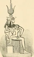 An illustration from The dawn of astronomy; a study of the temple-worship and mythology of the ancient Egyptians (1894)