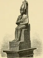 An illustration from The dawn of astronomy; a study of the temple-worship and mythology of the ancient Egyptians (1894)