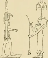 An illustration from The dawn of astronomy; a study of the temple-worship and mythology of the ancient Egyptians (1894)
