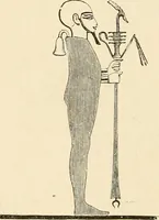 An illustration from The dawn of astronomy; a study of the temple-worship and mythology of the ancient Egyptians (1894)