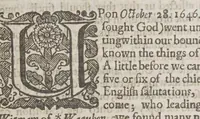 An illustration from The day-breaking, if not the sun-rising of the Gospell with the Indians in New-England (1647)