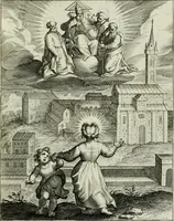 An illustration from D. Catharinae Senensis virginis Ss.mae Ord. Praedicatorum vita ac miracula selectiora formis aeneis expressa (1603)