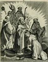 An illustration from D. Catharinae Senensis virginis Ss.mae Ord. Praedicatorum vita ac miracula selectiora formis aeneis expressa (1603)