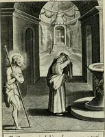 An illustration from D. Catharinae Senensis virginis Ss.mae Ord. Praedicatorum vita ac miracula selectiora formis aeneis expressa (1603)