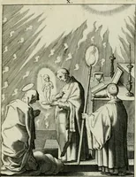 An illustration from D. Catharinae Senensis virginis Ss.mae Ord. Praedicatorum vita ac miracula selectiora formis aeneis expressa (1603)