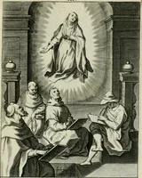 An illustration from D. Catharinae Senensis virginis Ss.mae Ord. Praedicatorum vita ac miracula selectiora formis aeneis expressa (1603)