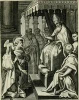 An illustration from D. Catharinae Senensis virginis Ss.mae Ord. Praedicatorum vita ac miracula selectiora formis aeneis expressa (1603)