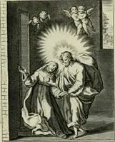 An illustration from D. Catharinae Senensis virginis Ss.mae Ord. Praedicatorum vita ac miracula selectiora formis aeneis expressa (1603)