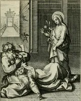Picture 26 of 36 from D. Catharinae Senensis virginis Ss.mae Ord. Praedicatorum vita ac miracula selectiora formis aeneis expressa (1603), leaf 54